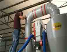 2019款改進升級版雙風選雙比重復式精選機安裝調試